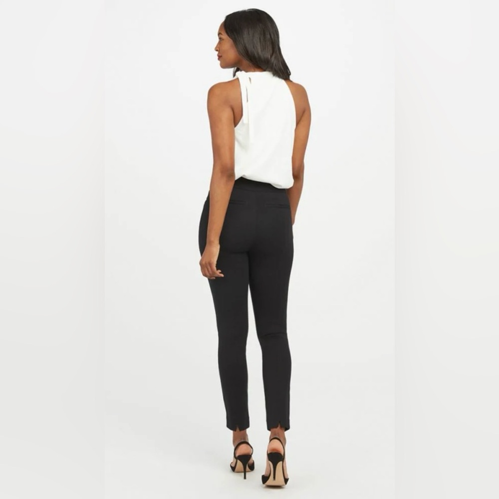 Spanx The Perfect Black Pant, Ankle Backseam Skinny - Women's Size XL - Black